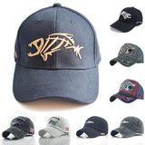 2021 Fish Bone Men's Baseball Cap Women's Snapback Fishing Embroidery Dad Hat Man Kids Trucker gorra Summer Fisher Brand Men Cap