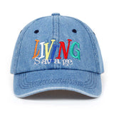 Living Savage Classic Embroidered Dad Hat Cap