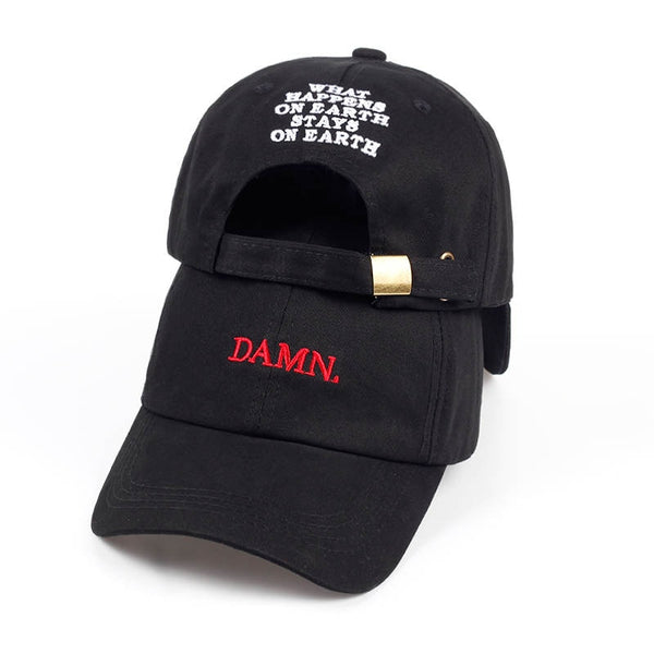 Kendrick Damn Black Classic Embroidered Dad Hat Cap