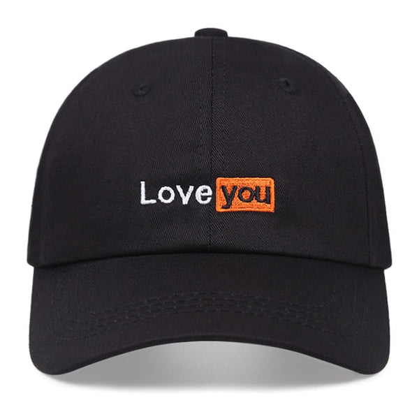 Love You Classic Embroidered Dad Hat Cap