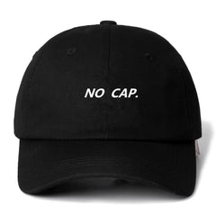 No Cap Classic Embroidered Dad Hat Cap